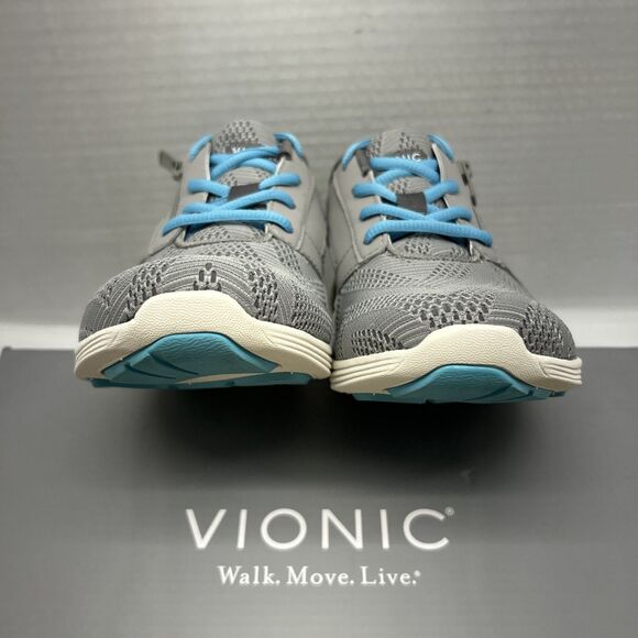 Vionic Gray and Blue Women's Sneakers - Picture 4 of 6